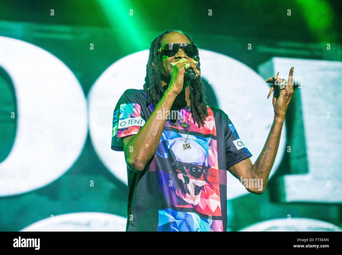 Rapper Snoop Dog führt auf der Bühne während der 2. Tag des Lebens ist schöne Festival 2015 in Las Vegas Stockfoto