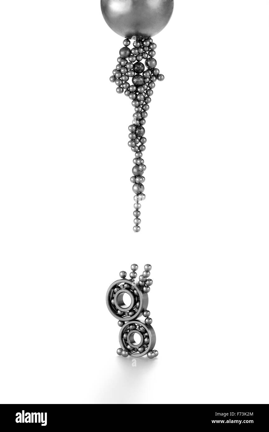 Metallkugellager Stockfoto