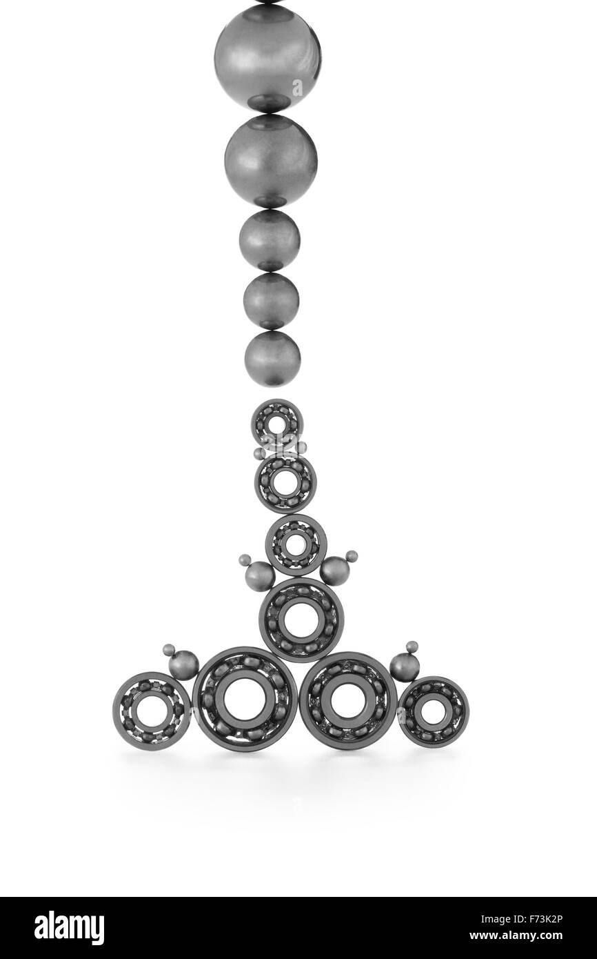 Metallkugellager Stockfoto