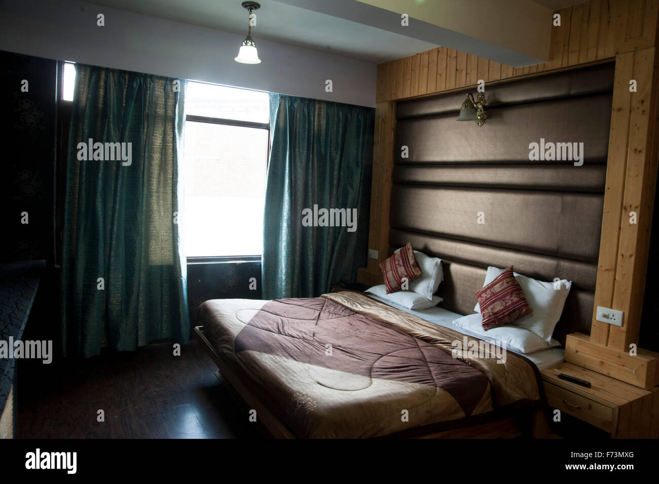 Hotelzimmer, Srinagar, Kaschmir, Indien, Asien Stockfoto