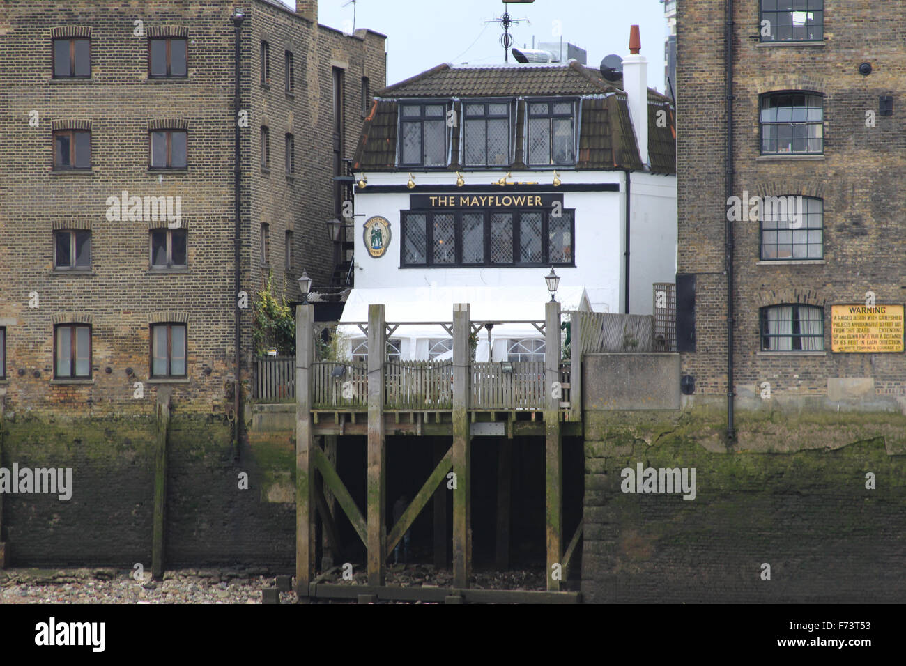 Der Mayflower-Pub in Rotherhithe Stockfoto