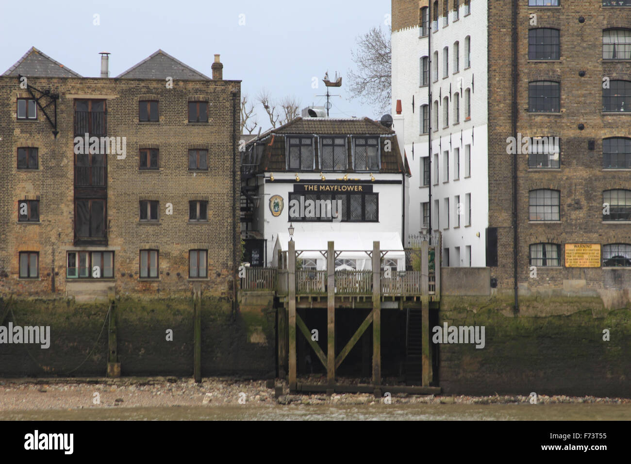 Der Mayflower-Pub in Rotherhithe Stockfoto