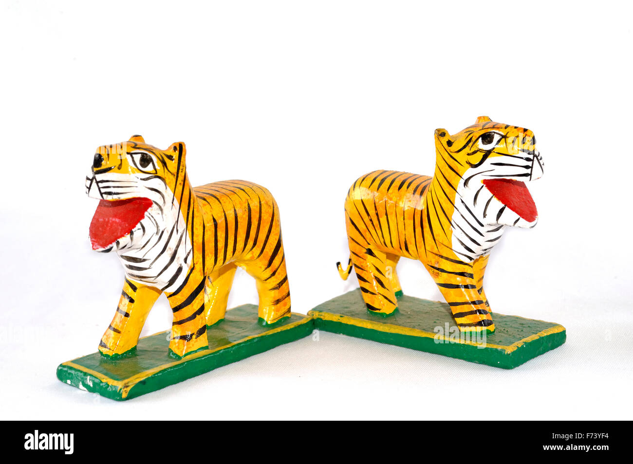 Spielzeug für hölzerne Tiger, kashi, banaras, Benaras, varanasi, uttar pradesh, indien, asien Stockfoto
