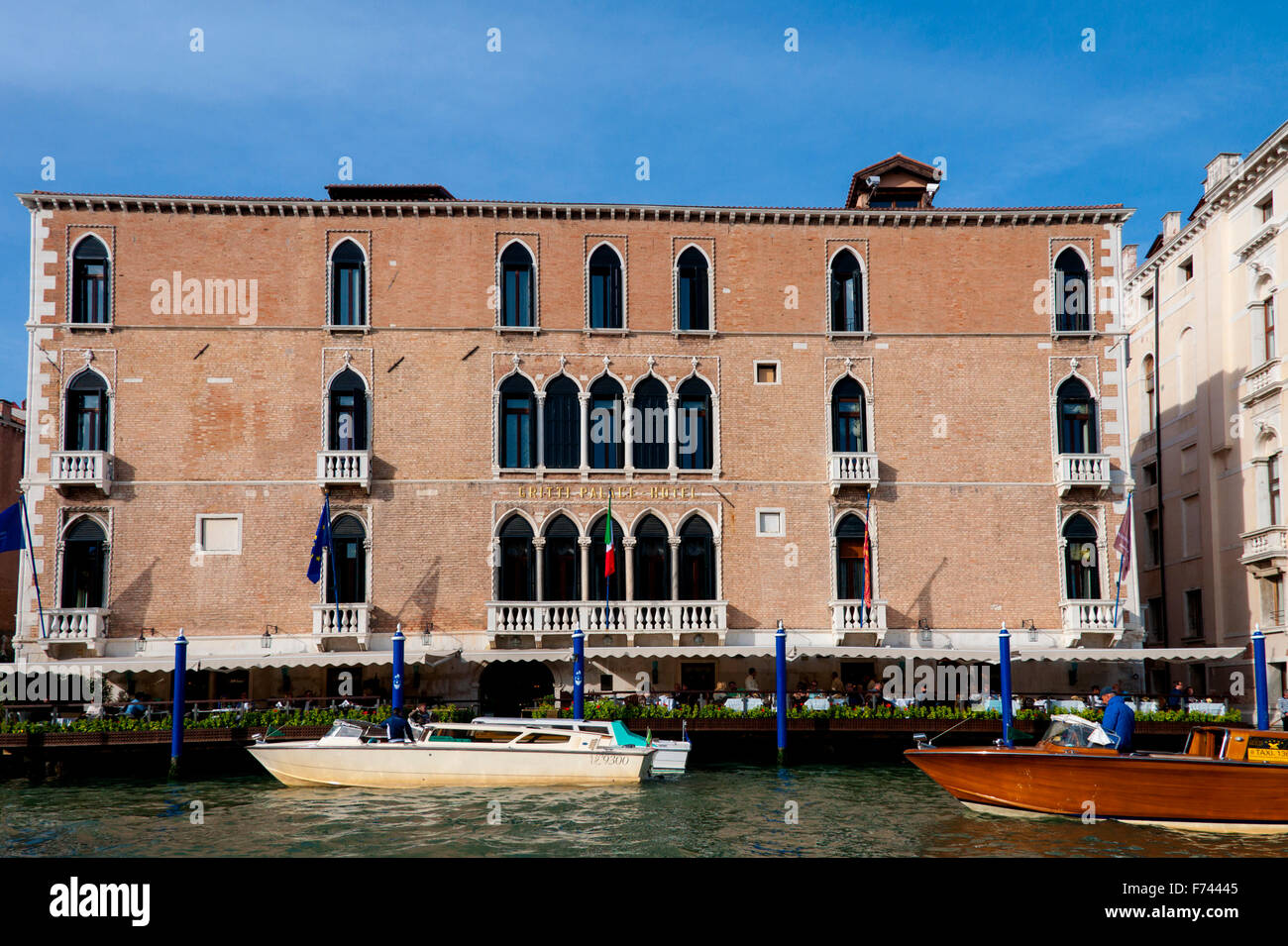 Gritti Palace Hotel am Canal Grande Venedig, Italien Stockfoto