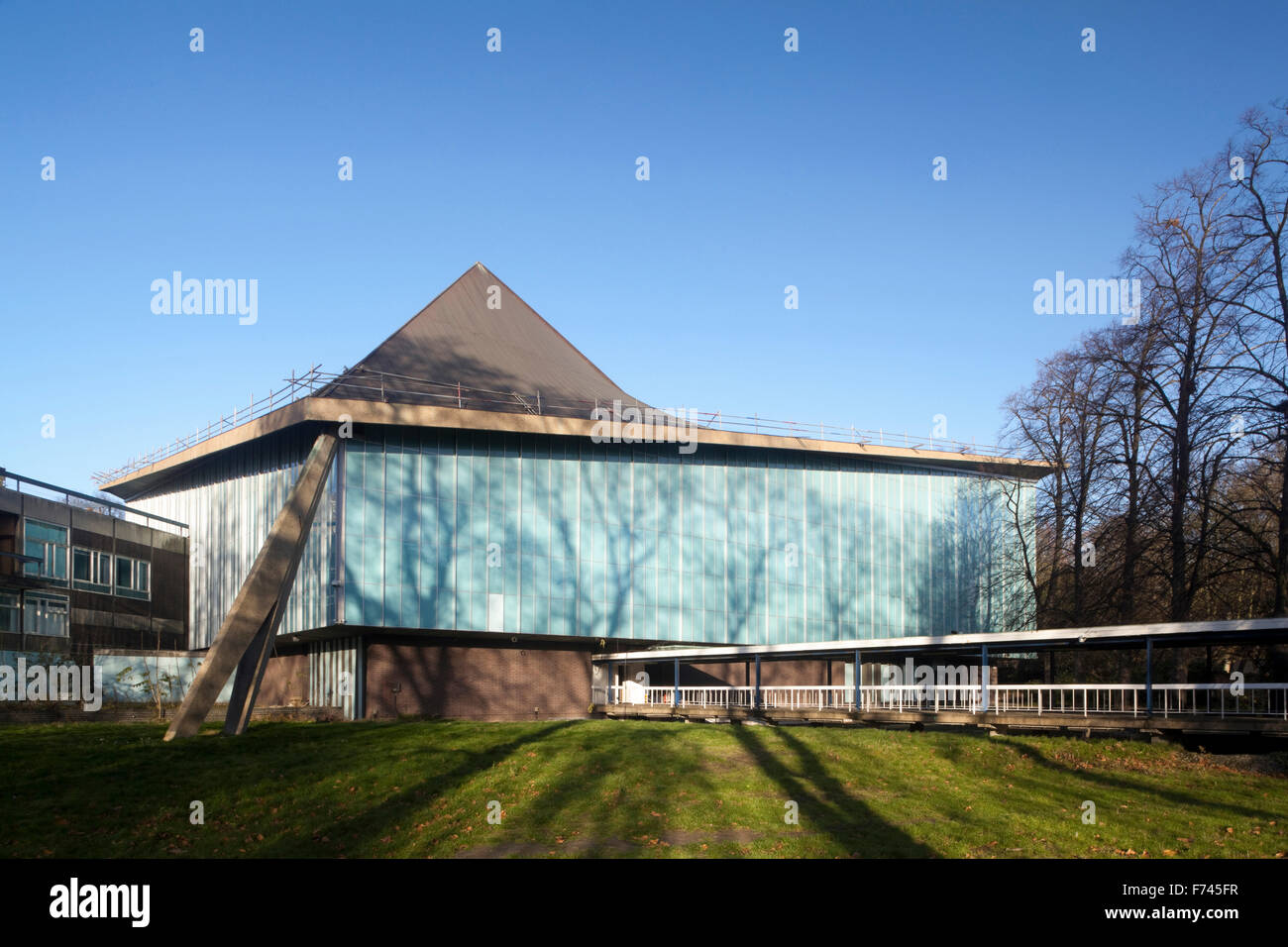 Außenfassade des Commonwealth Institute in die neue umgewandelt werden, Design Museum, Kensington, London, UK Stockfoto