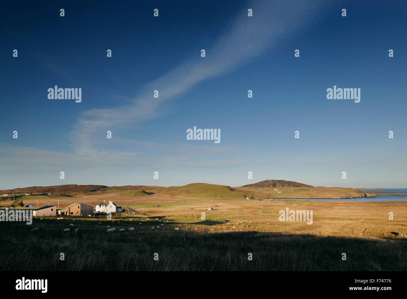 Haus und Atelier in Landschaft, Isle Of Skye, Lochalsh und Raasay, Scotland, UK Stockfoto