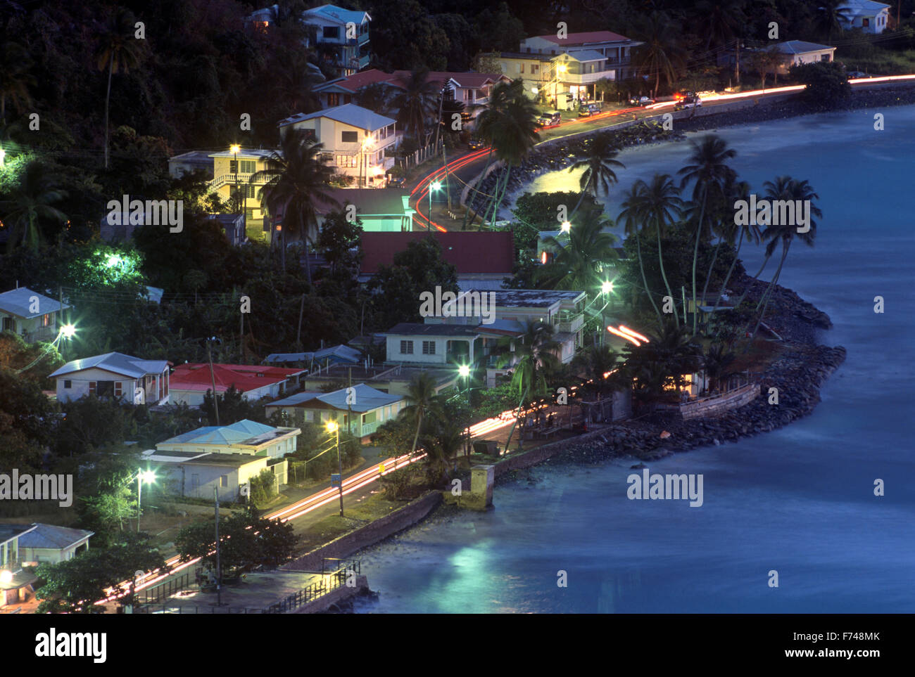 Karibik, Britische Jungferninseln, Tortola, große Karotte Bay Stockfoto