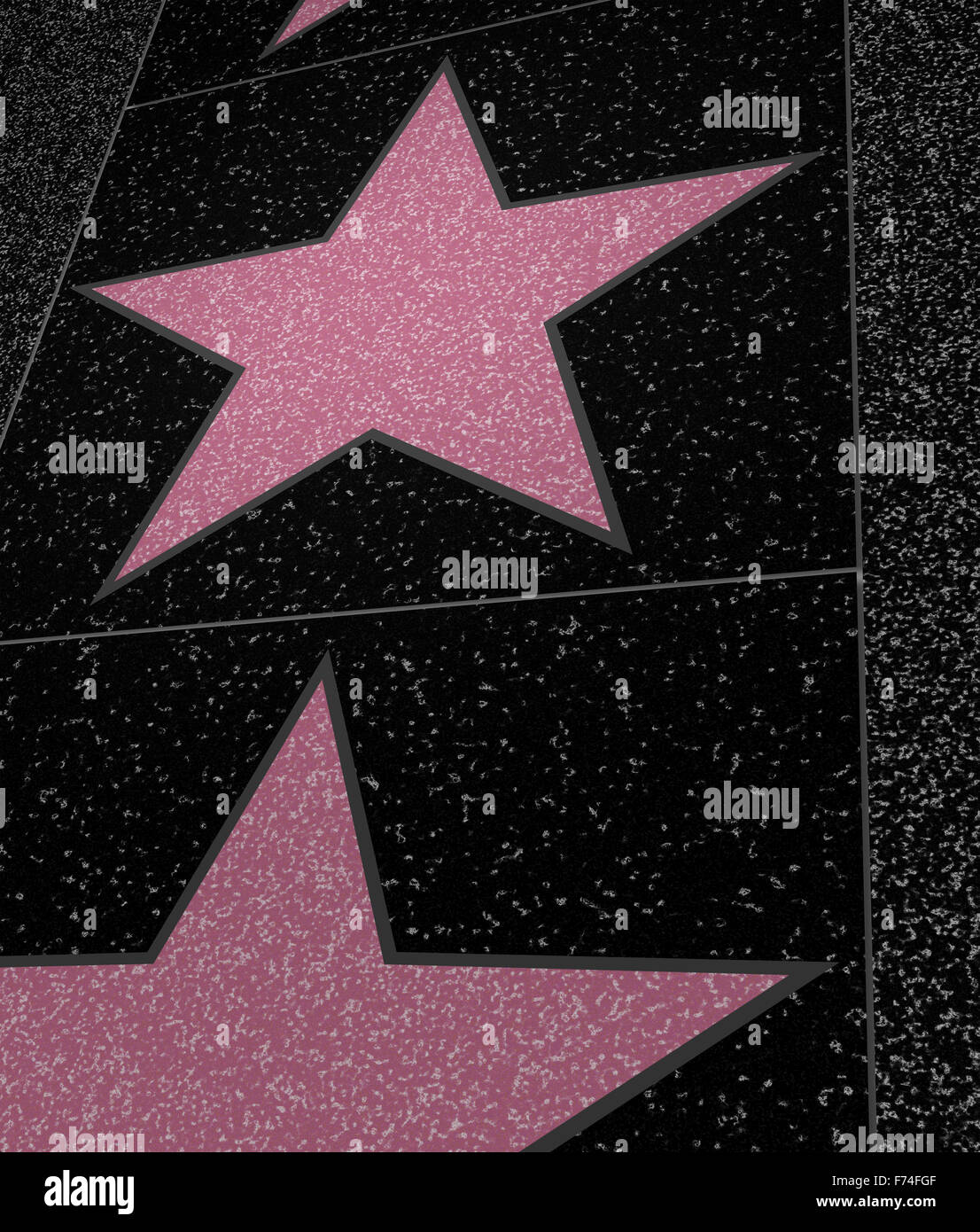 Gasse Fame - Perspektive Stockfoto