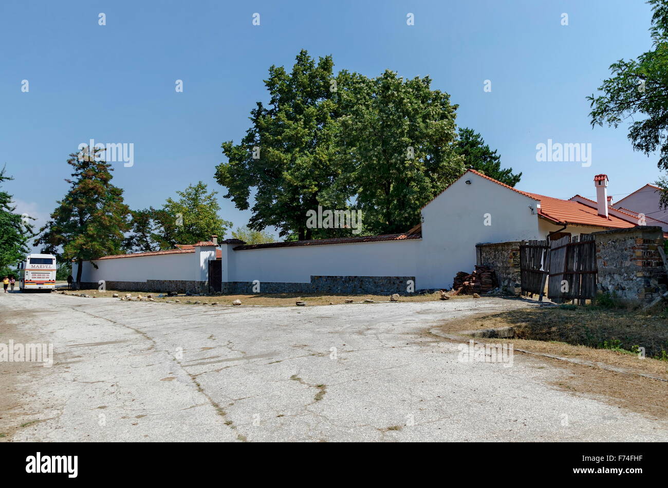 Wand-Zaun des Cultures-Kloster "St. Peter und Pavel", Bulgarien Stockfoto