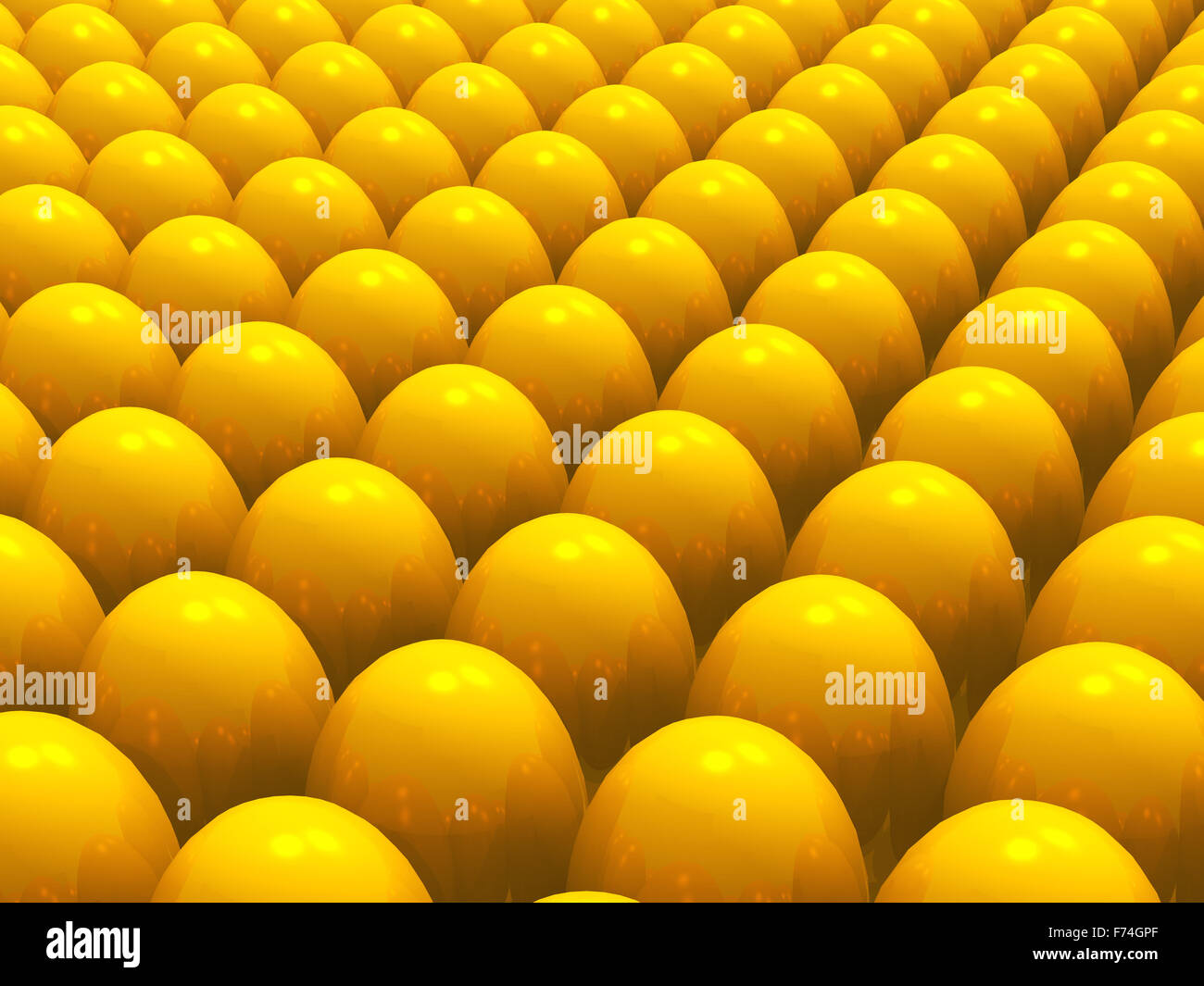 goldenen Eiern Stockfoto