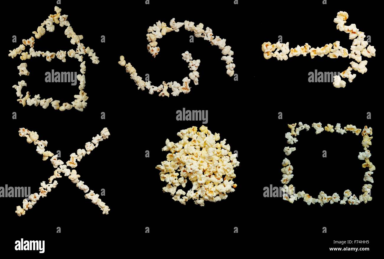 Internet-Symbol Taste popcorn Stockfoto