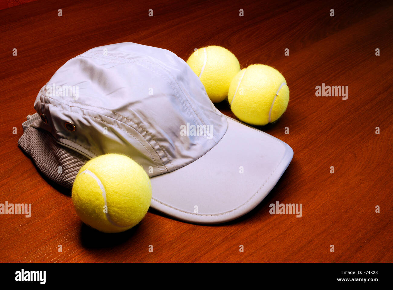 Tennisausrüstung Stockfoto
