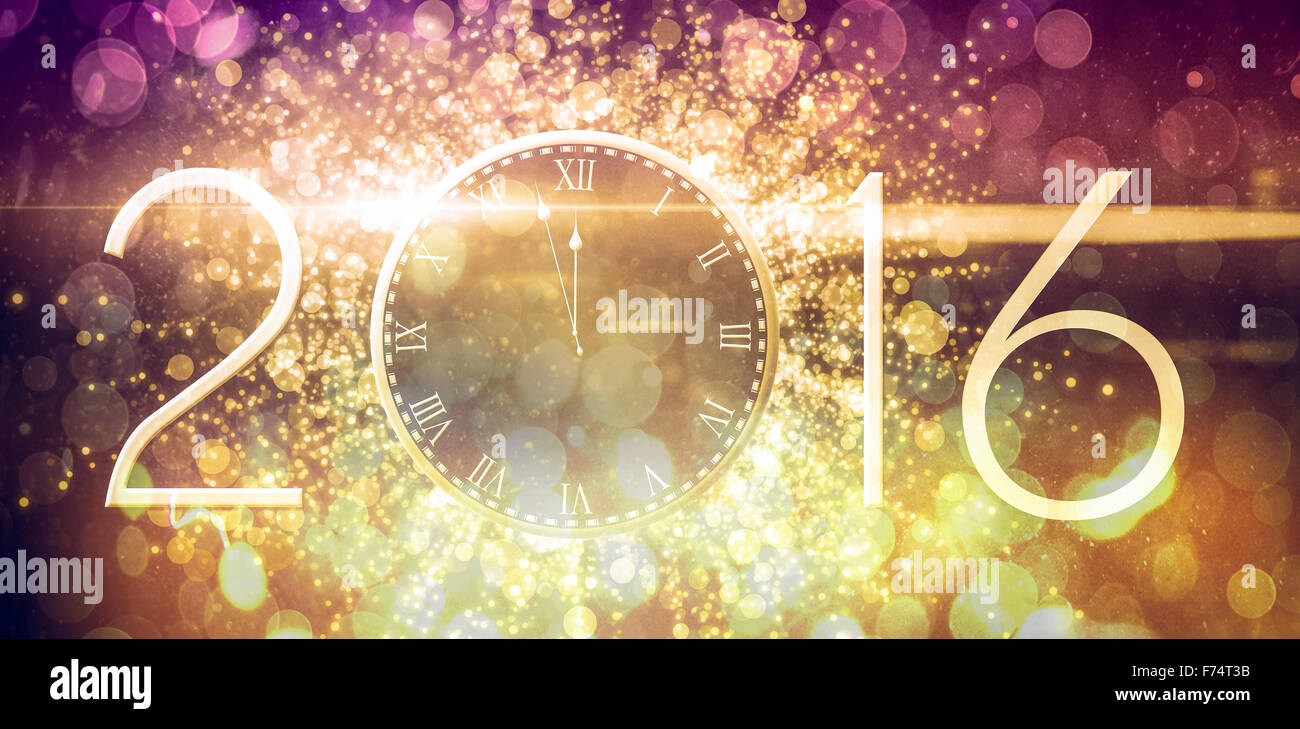 Silvester Countdown Grafik Stockfoto