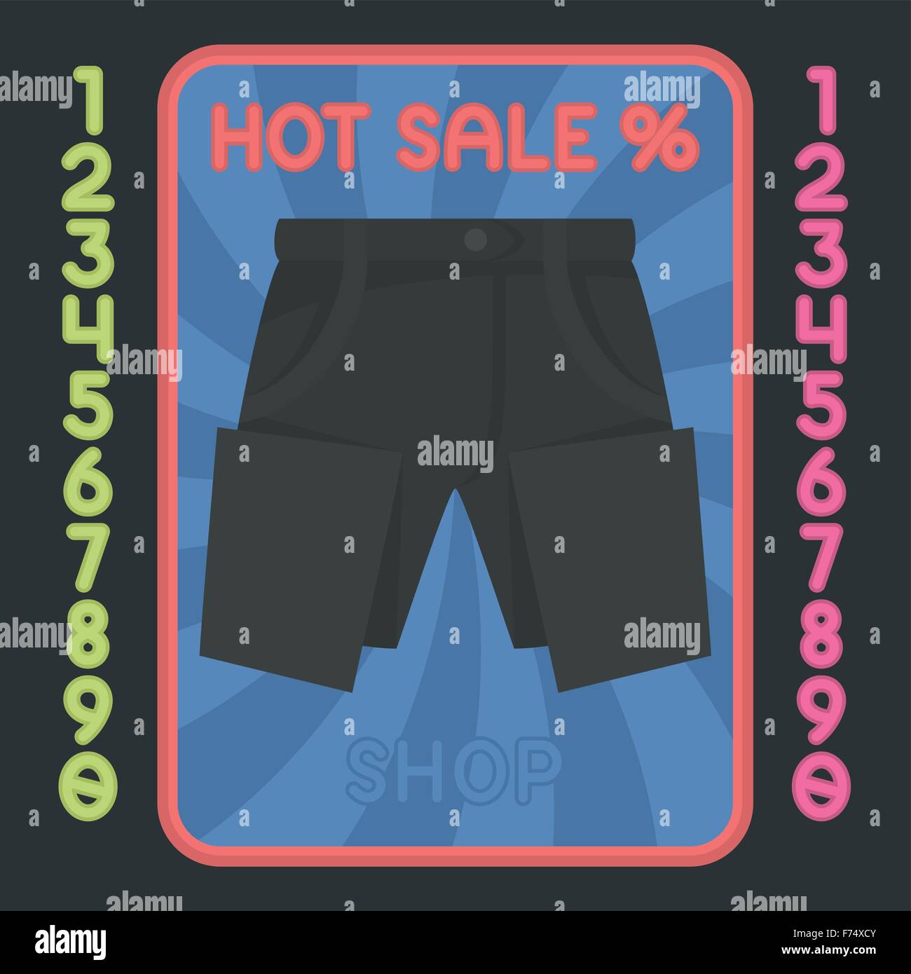 Blaue denim hotpants Stock-Vektorgrafiken kaufen - Alamy