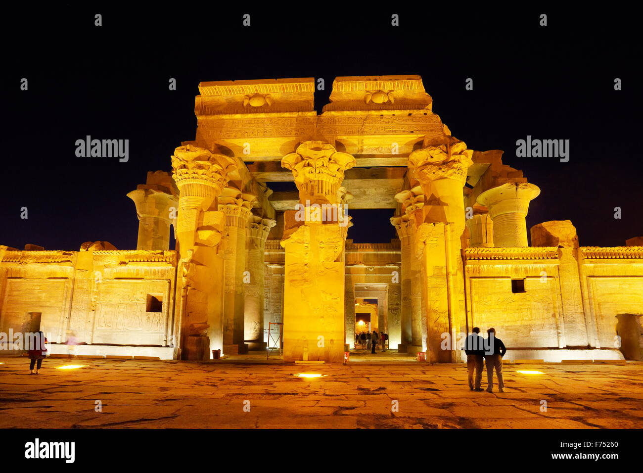 Ägypten - Kom Ombo, Tempel von Sobek Stockfoto