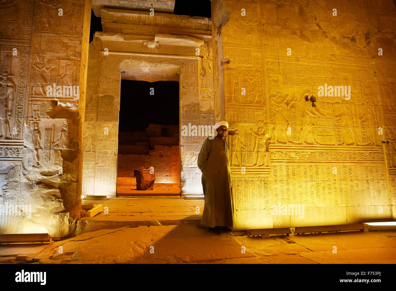 Ägypten - Kom Ombo, Tempel von Sobek Stockfoto