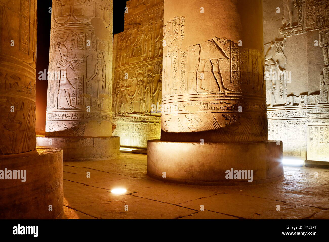 Ägypten - Kom Ombo, Tempel von Sobek Stockfoto