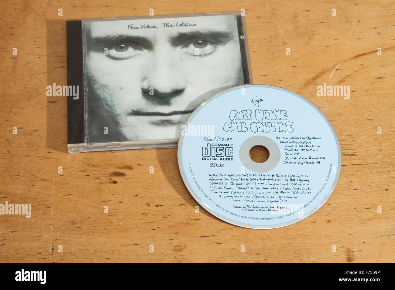 Nennwert von Phil Collins Stockfoto