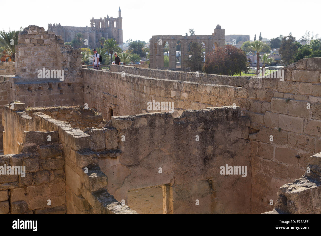 In Othello Turm, eine mittelalterliche Zitadelle in Famagusta, die Türkische Republik Nordzypern Stockfoto