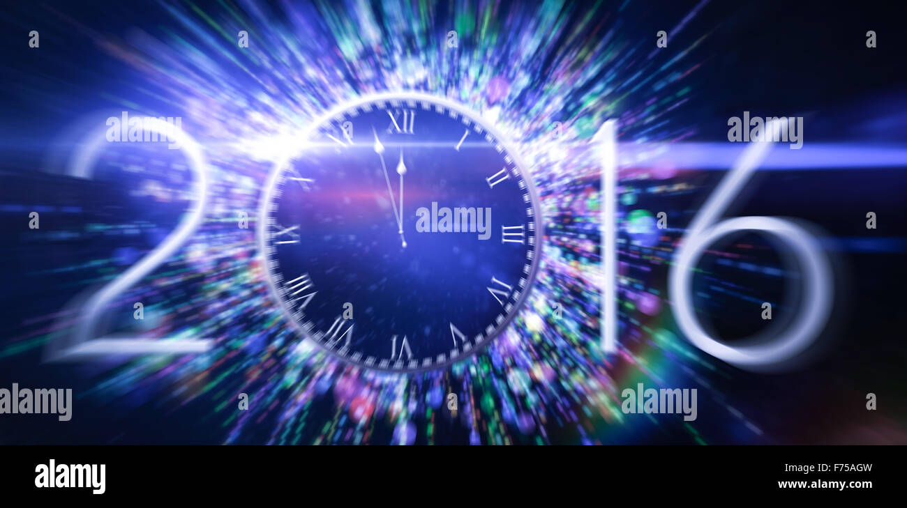 Silvester Countdown Grafik Stockfoto