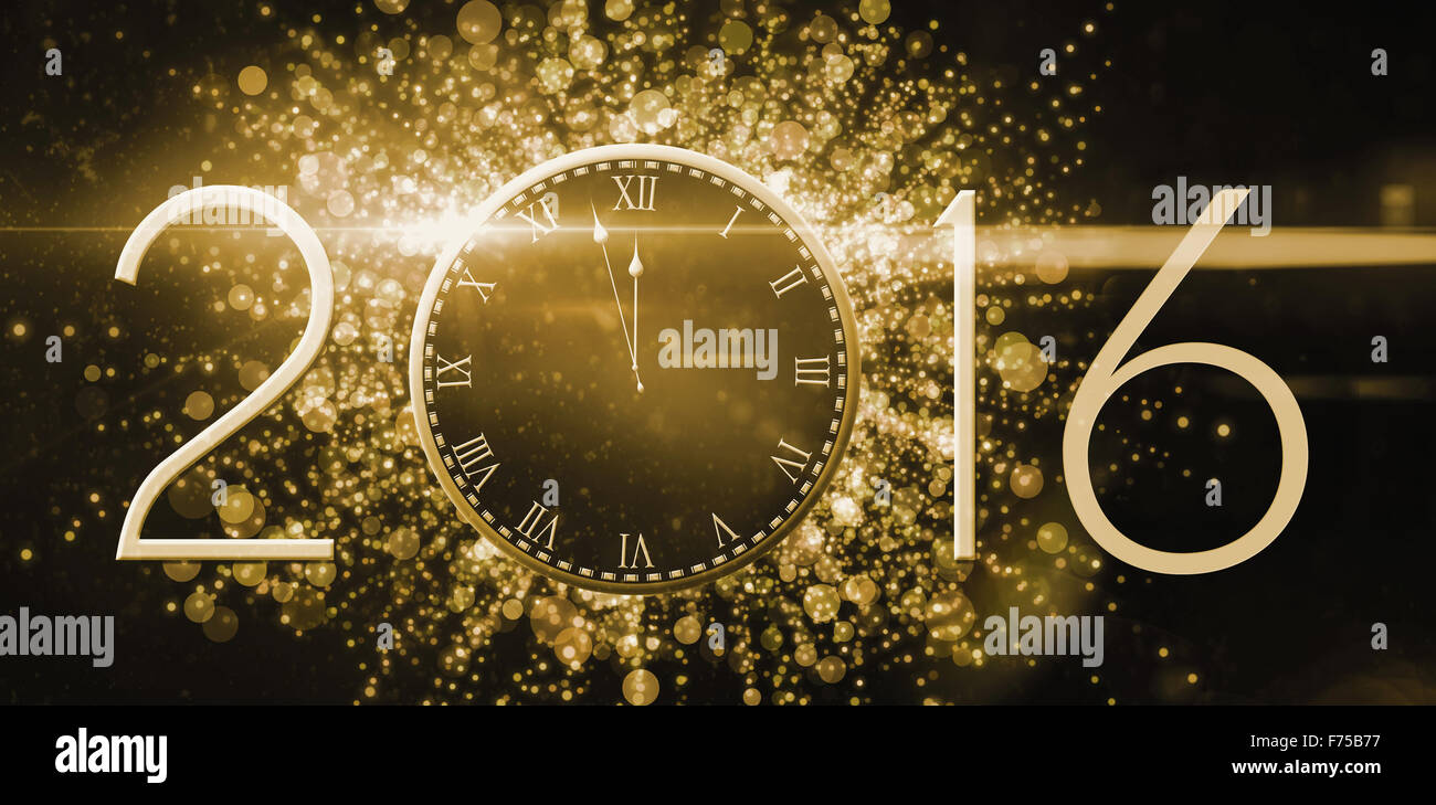 Silvester Countdown Grafik Stockfoto