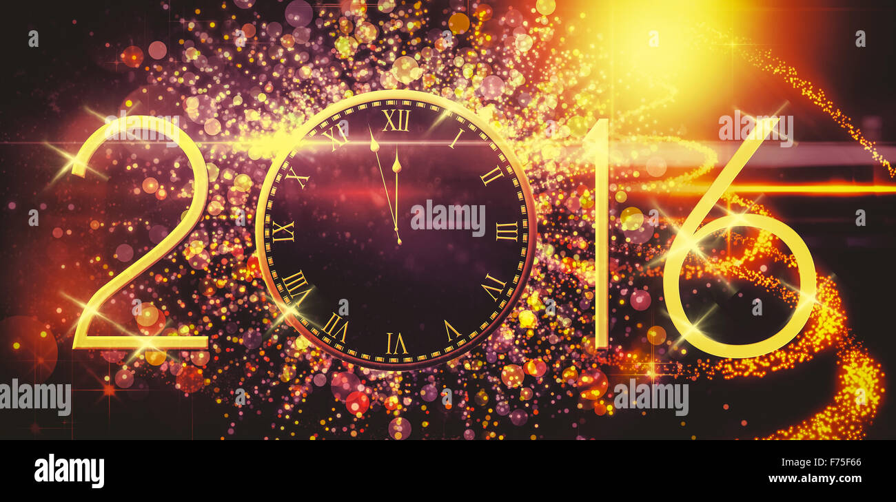 Silvester Countdown Grafik Stockfoto