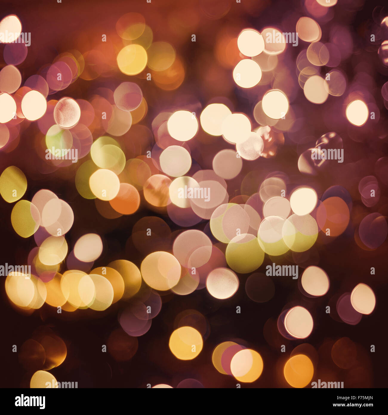 Feier-Hintergrund: Party Lichter mit Unschärfe Bokeh-Effekt. Ideal für Hochzeit, Jubiläum, Urlaub Grußkarte oder web Stockfoto