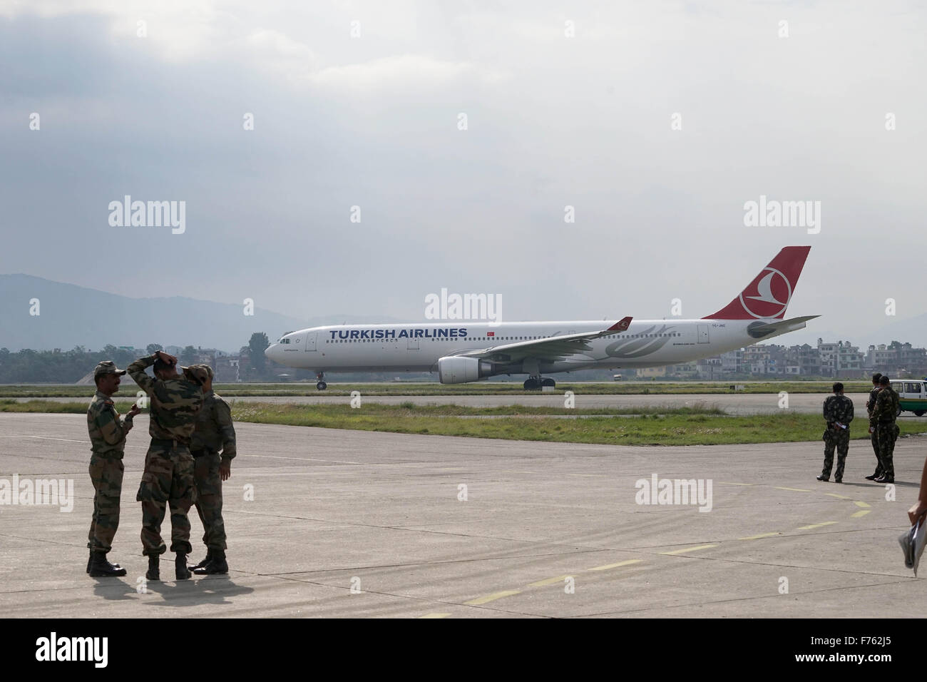 Internationaler Flughafen Tribhuvan, Kathmandu, Nepal, Asien Stockfoto
