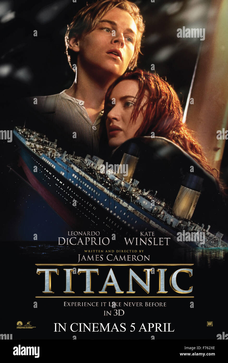 Film Film Plakat der Titanic Stockfoto