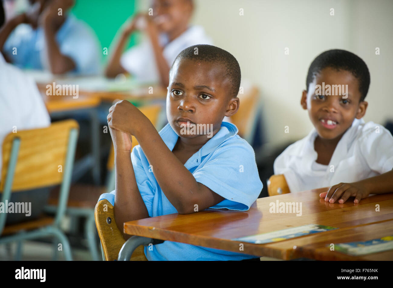 Südafrika - junge Schüler im Klassenzimmer Stockfoto