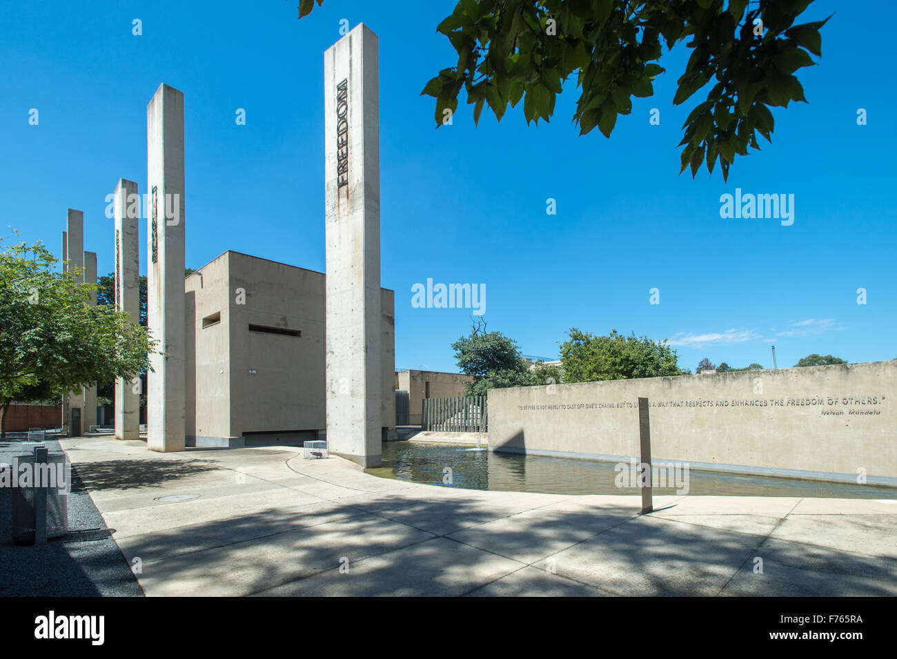 JOHANNESBURG, Südafrika - Apartheid-Museum Stockfoto
