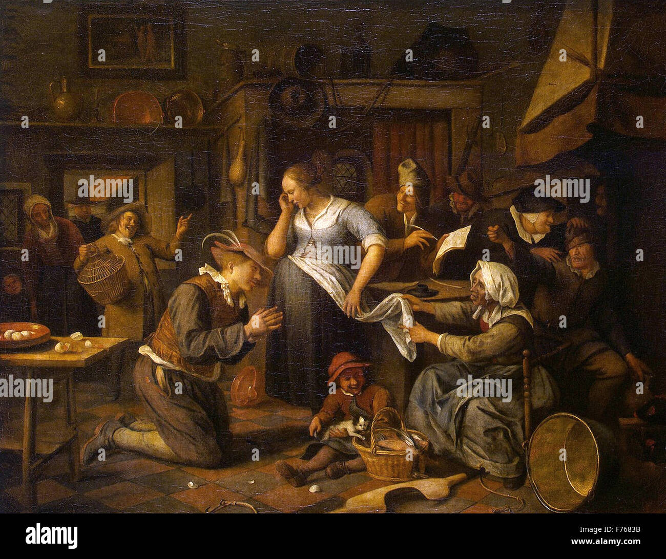 Jan Steen - Ehevertrag Stockfoto