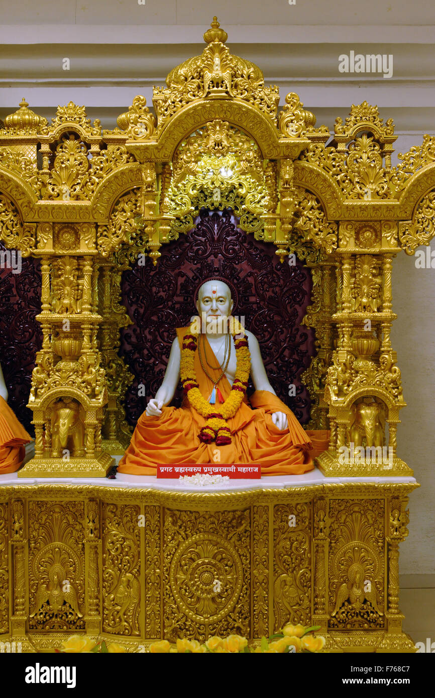 Pramukh Swami Maharaj Shri Swaminarayan Mandir, Gujarat, Indien, Asien Stockfoto