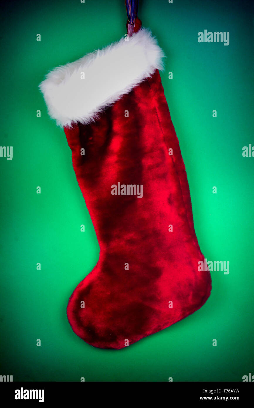 Weihnachts-Strumpf / Weihnachtsmänner Strumpf Stockfoto