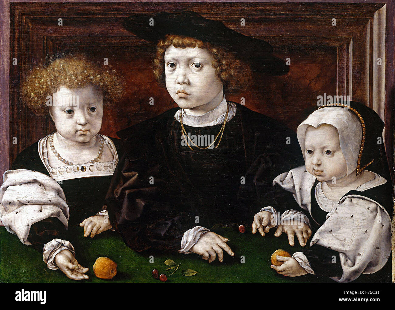 Jan Gossaert - die Kinder von Christian II., König von Dänemark Stockfoto