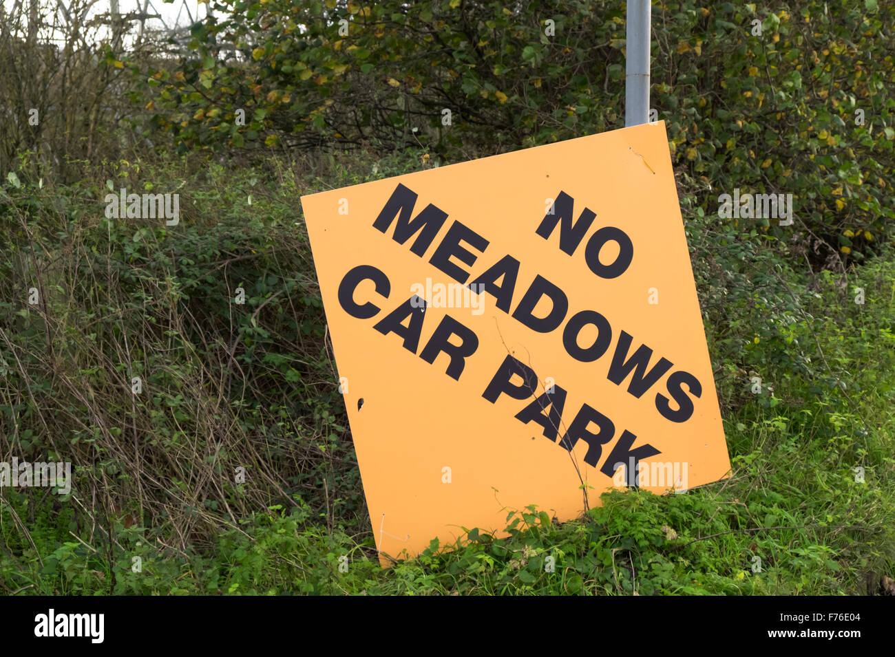 Bathampton Wiesen Bad Somerset Protest gegen einen neuen Park und Ride-Website Stockfoto