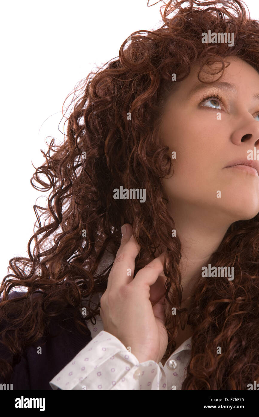 Hübsche Brünette Stockfoto
