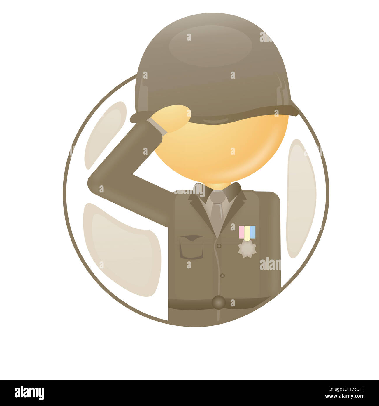 Offizier in der Armee Stockfoto