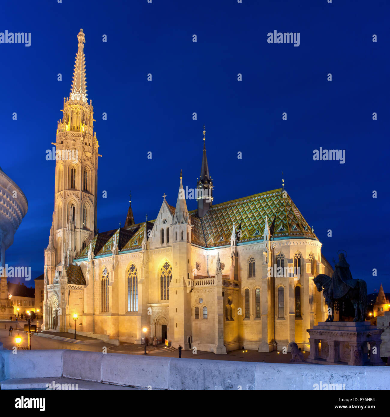 Matthiaskirche - Budapest, Ungarn, Europa, EU Stockfoto