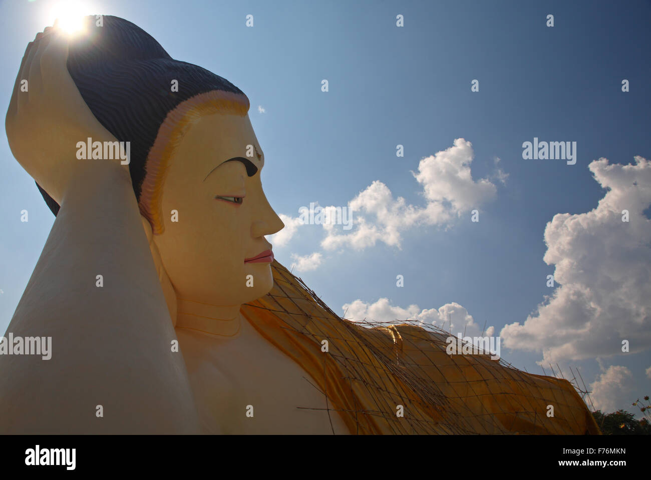Große Buddha-Statue in Bago, Burma, Myanmar Stockfoto