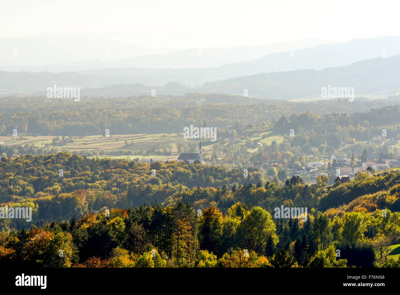 Schilcher Weinstraße, Steiermark, Österreich, Stainz Stockfoto