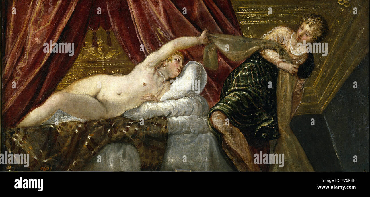 Jacopo Tintoretto - Joseph und die Frau des Putiphar Stockfoto