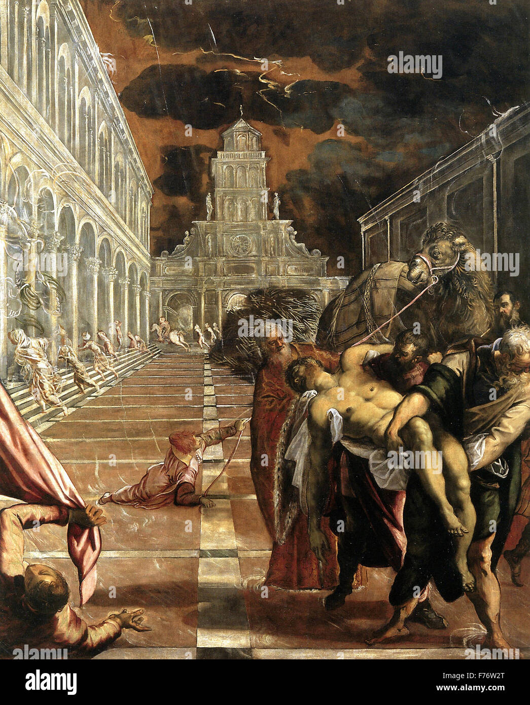 Jacopo Tintoretto - der Diebstahl der Leiche des Heiligen Markus Stockfoto