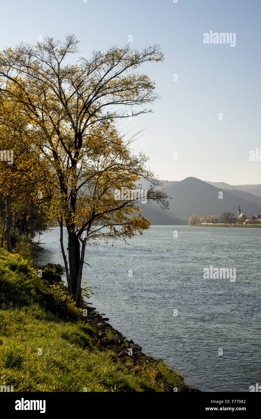 Wachau, Österreich, Niederösterreich, Oberloiben Stockfoto