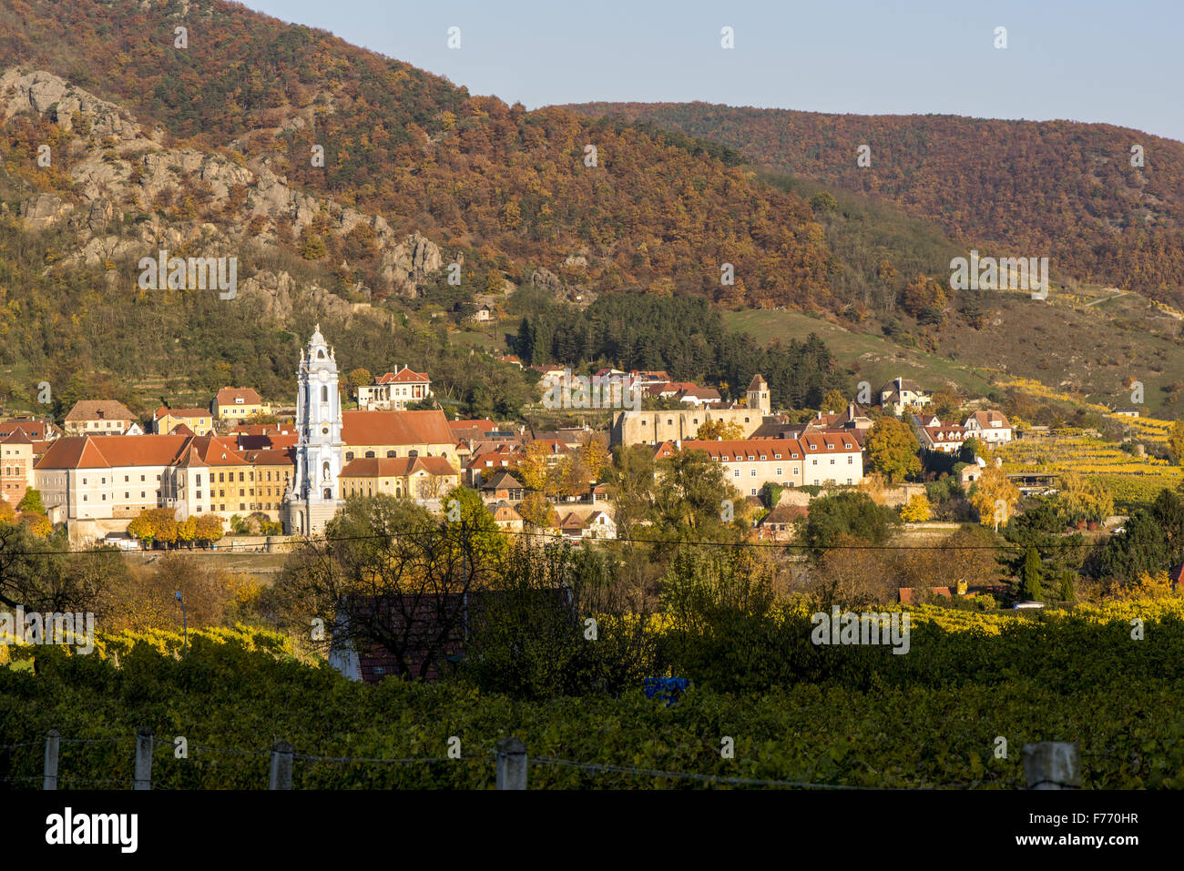 Wachau, Österreich, Niederösterreich, Dürnstein Stockfoto