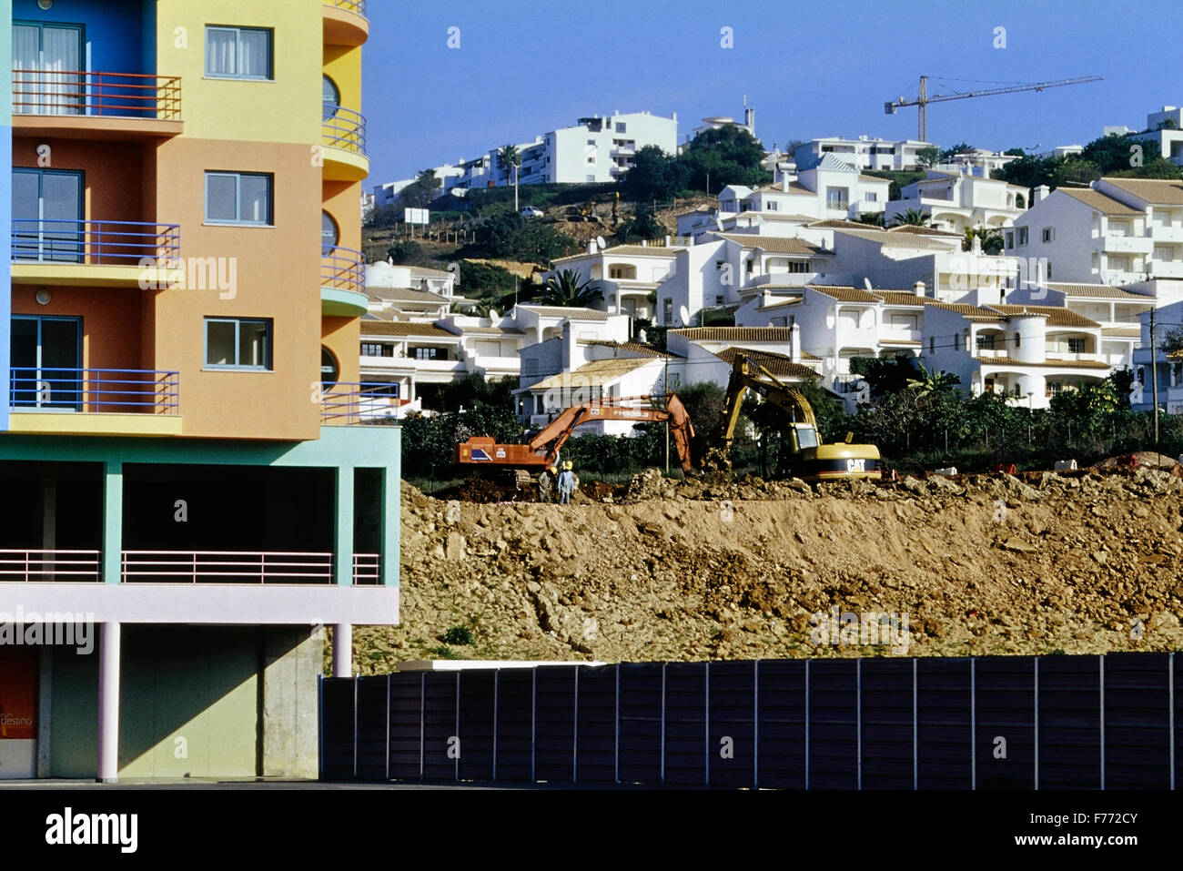 Erschließung von Grundstücken in der Algarve. Portugal Stockfoto