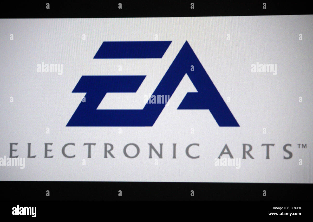 Markenname: 'EA Electcronic Arts', Berlin. Stockfoto