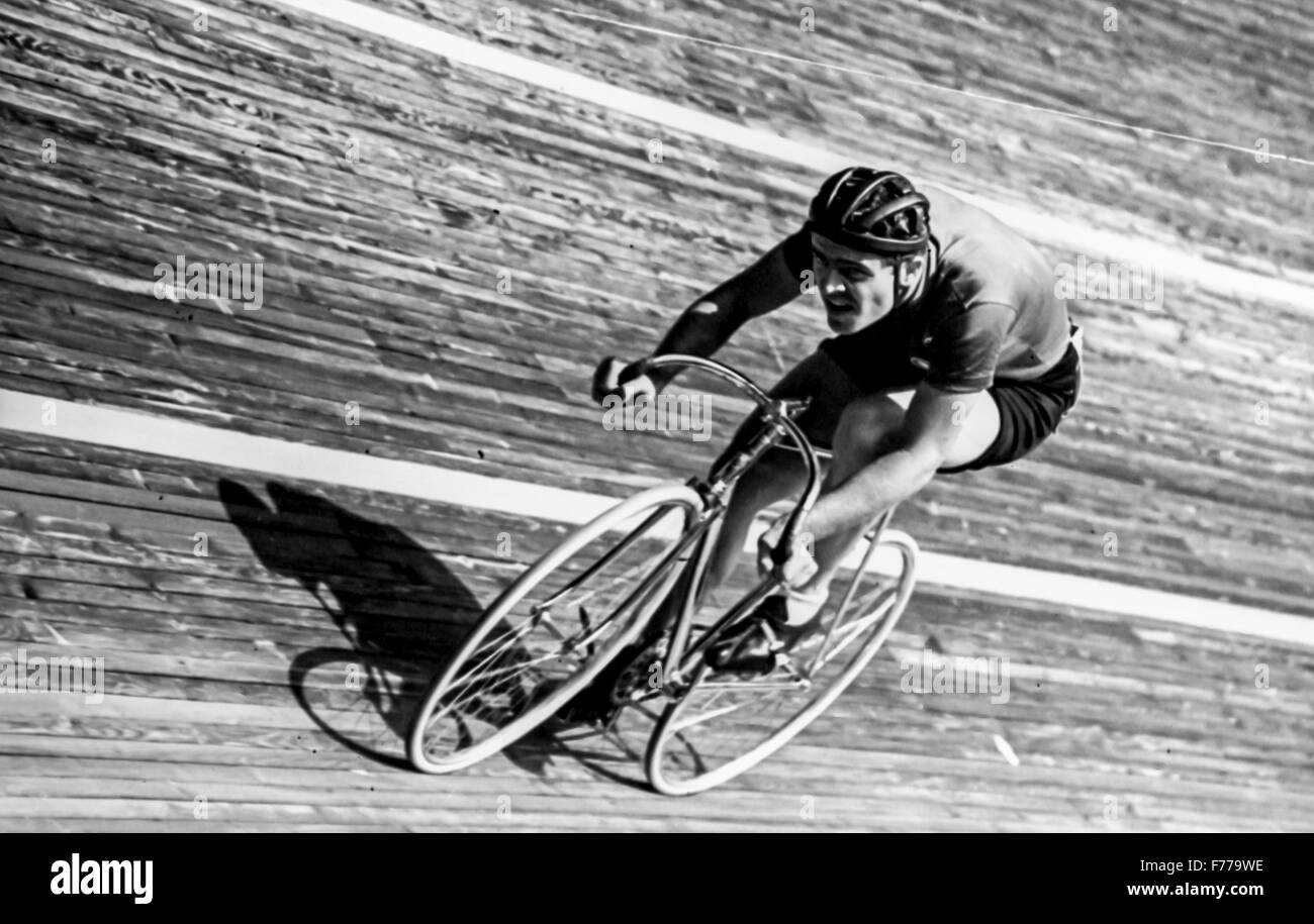 Bahnrad, 50er Jahre Stockfoto