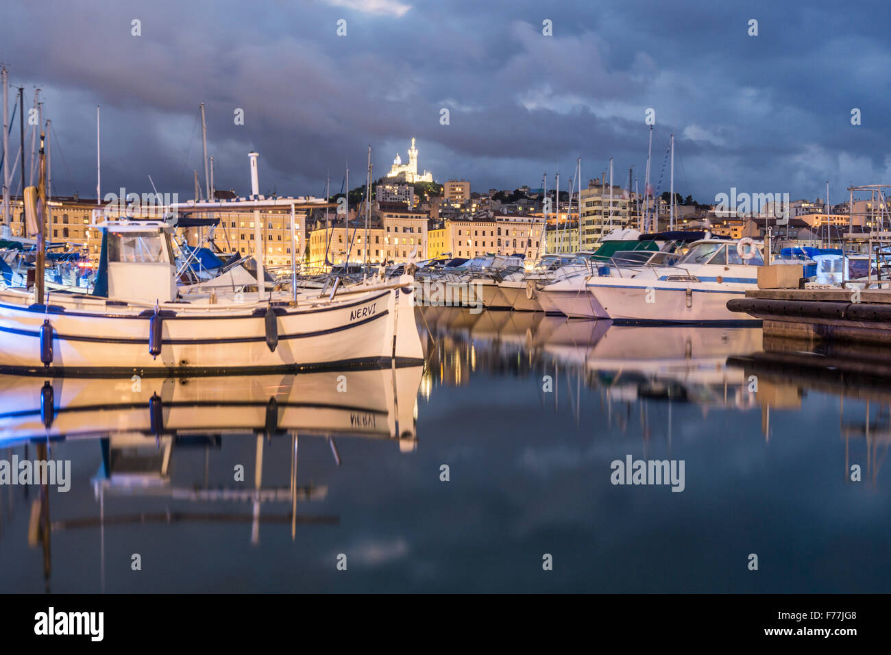 Alten Hafen von Marseille, Cote D' Azur, Frankreich, Stockfoto