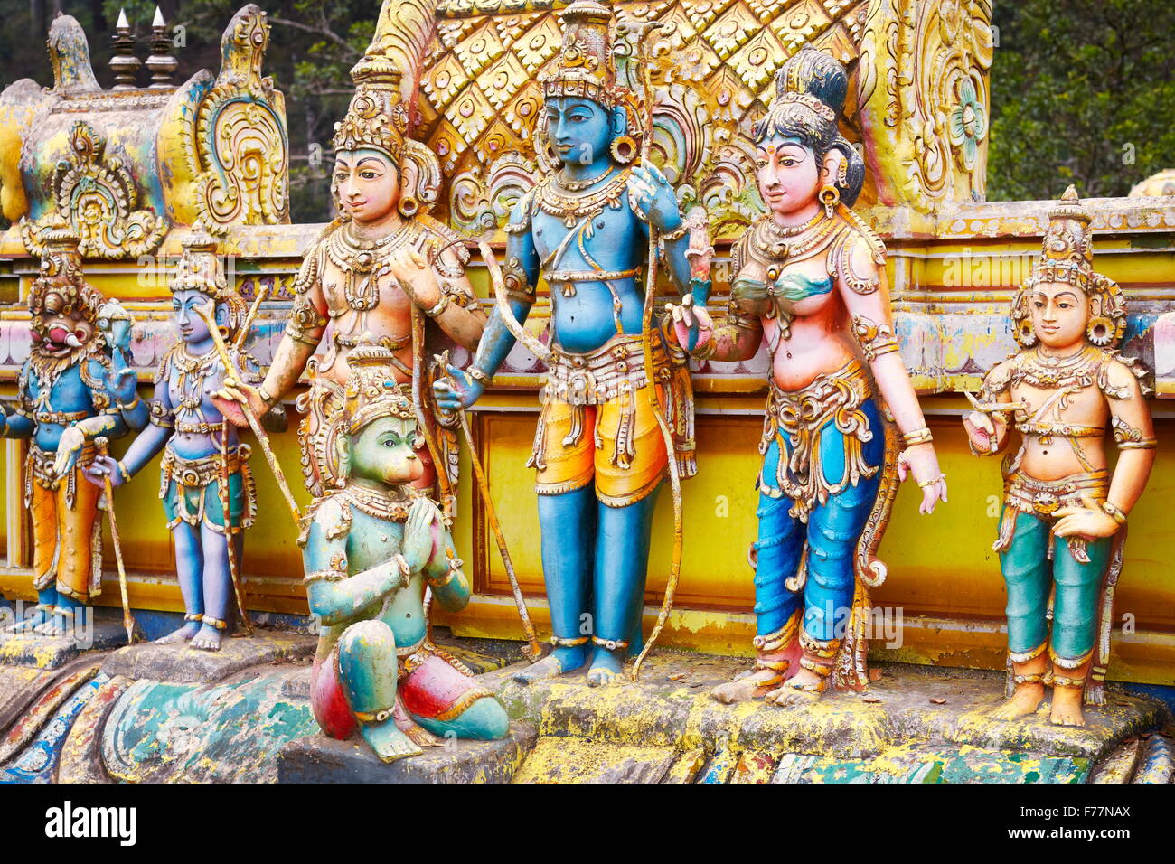 Sri Lanka - Hindu-Tempel in der Nähe von Nuwara Eliya Stockfoto